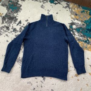 Gap Blue Men's Mock Neck Sweater in Large